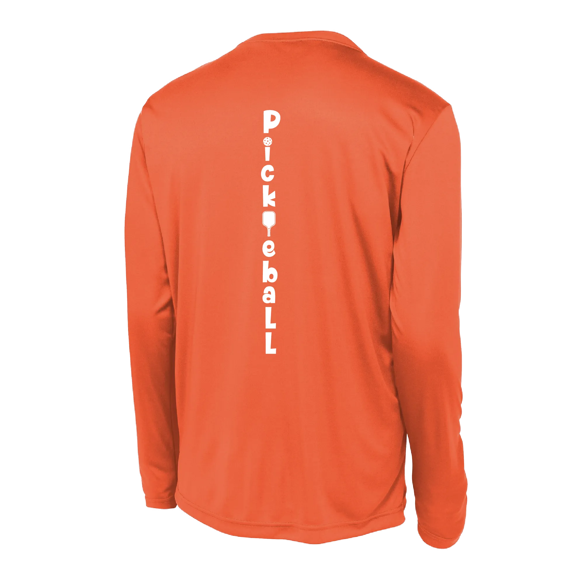 Pickleball Vertical (Customizable) | Men's Long Sleeve Athletic Pickleball Shirt | 100% Polyester
