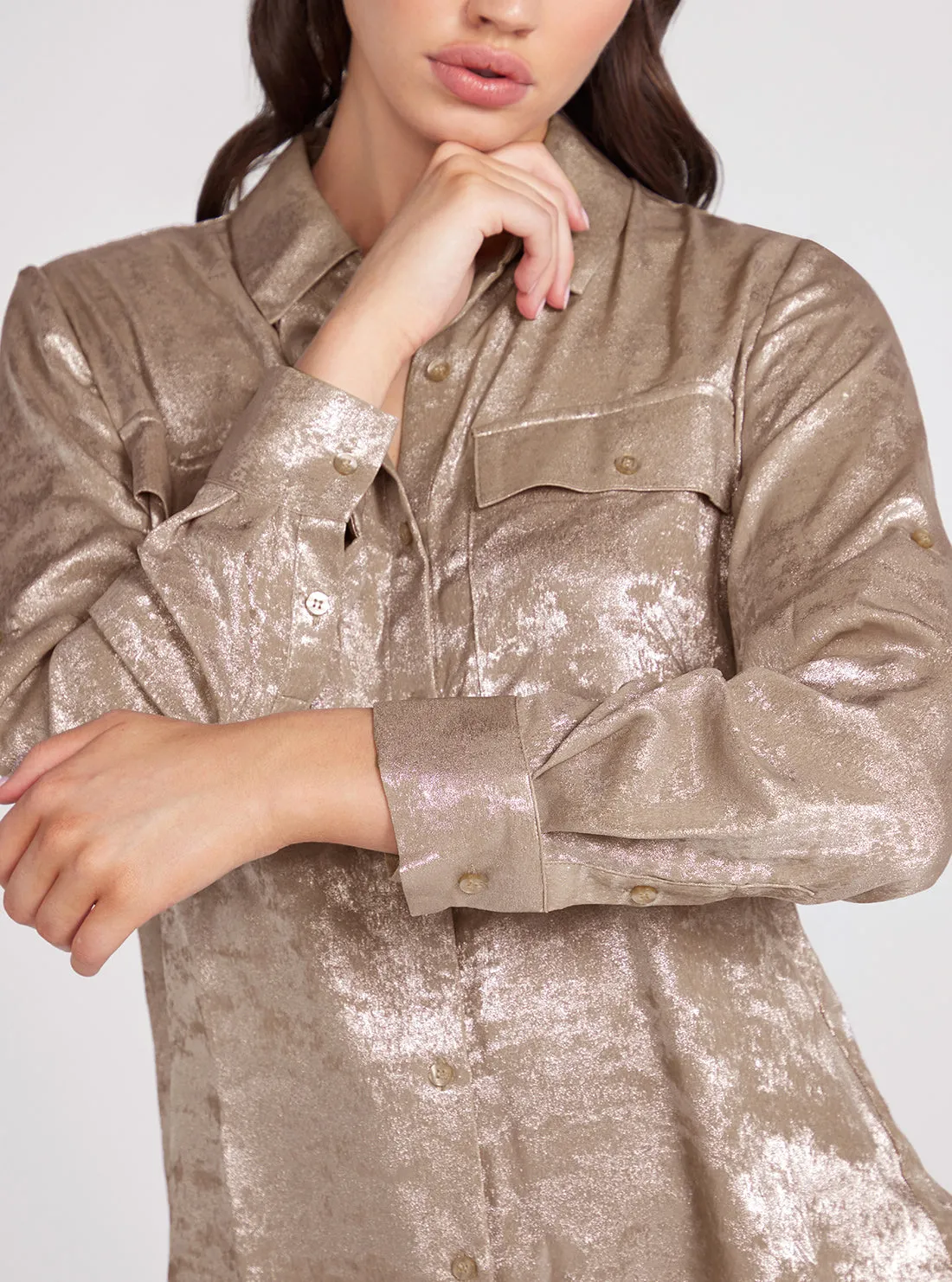 Pink Metallic Annamaria Top