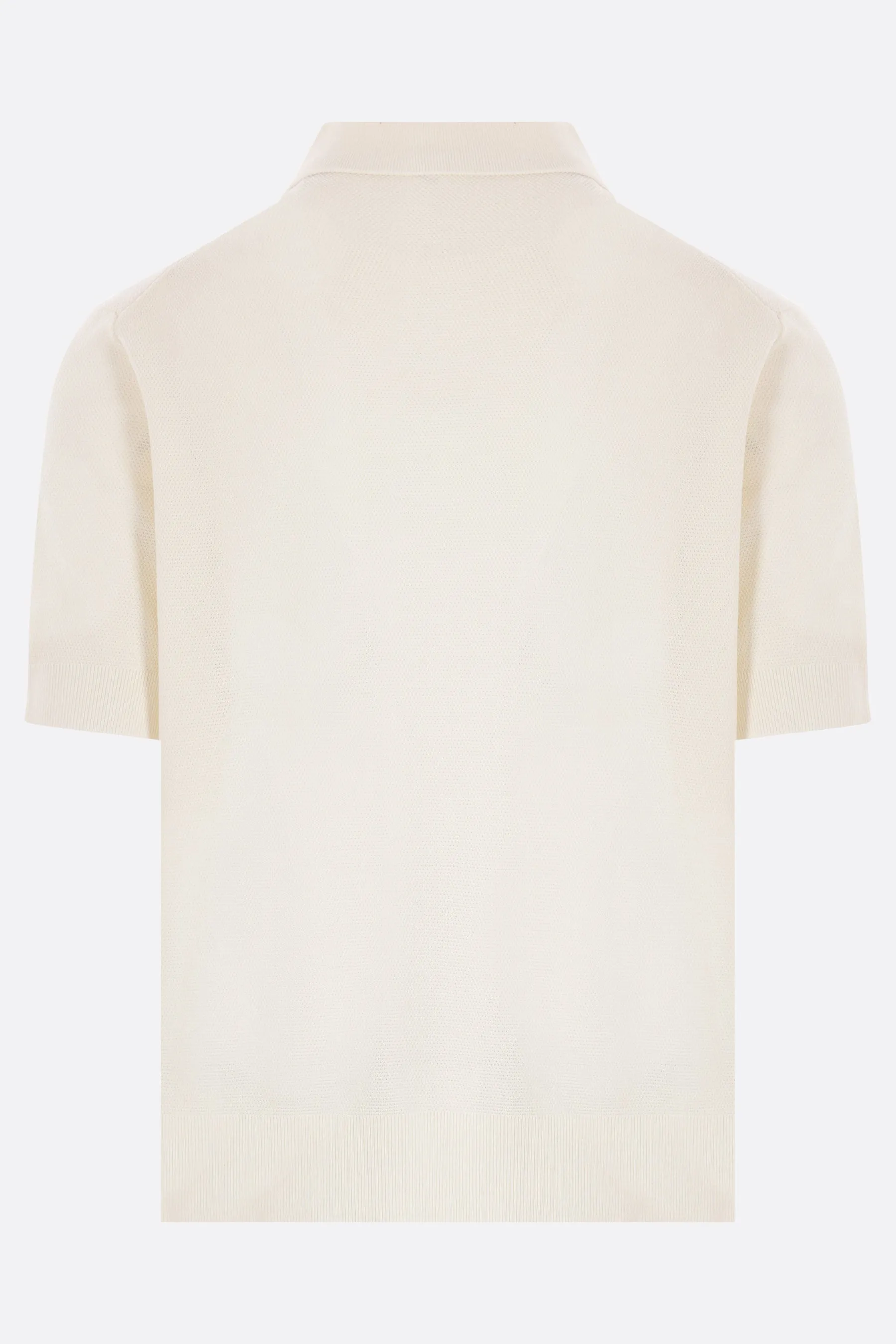 Plated Logo Cotton Polo Shirt