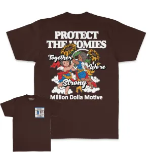 Protect the Homies - Brown T-Shirt