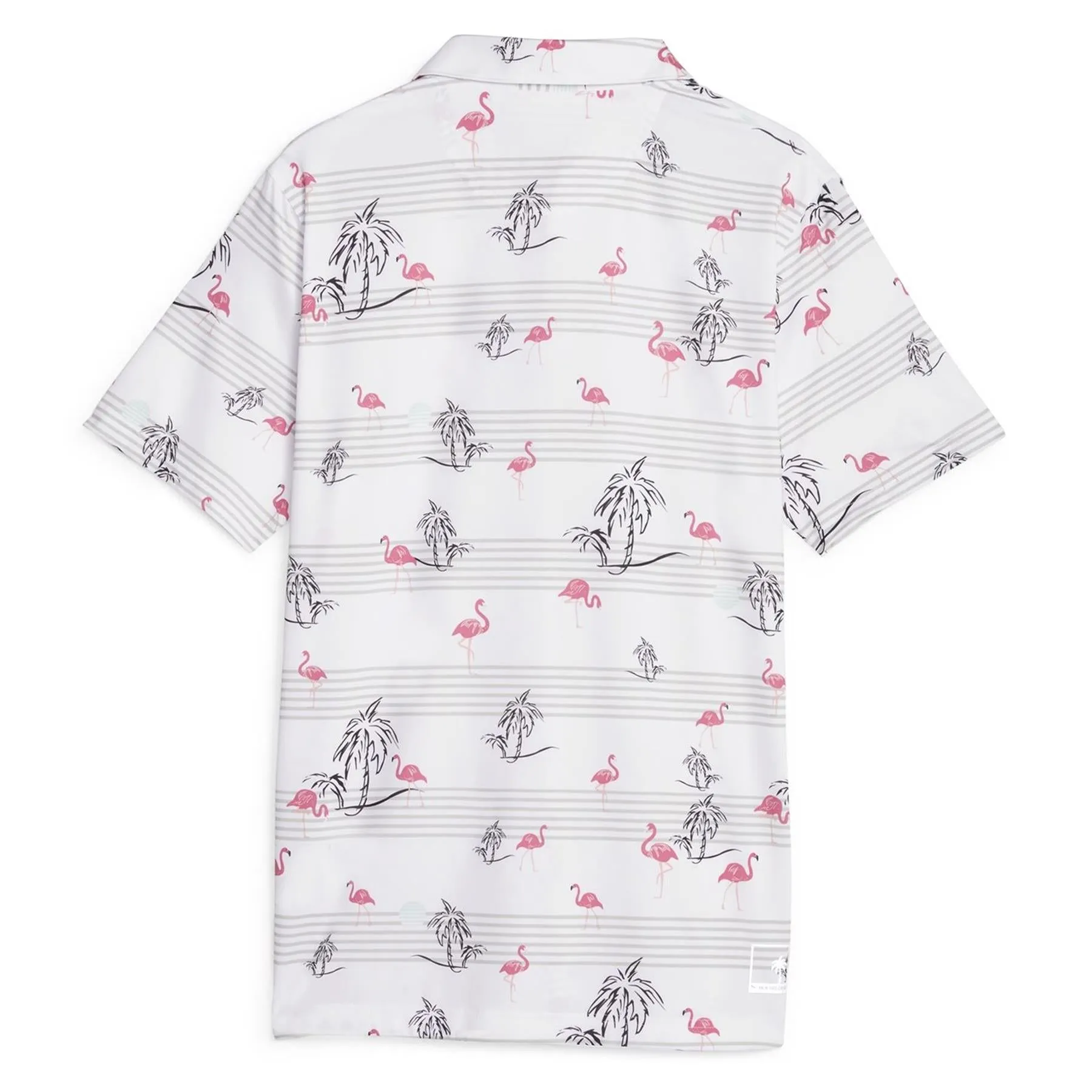 Puma X PTC Print Polo White Glow-Charming Pink - AW23