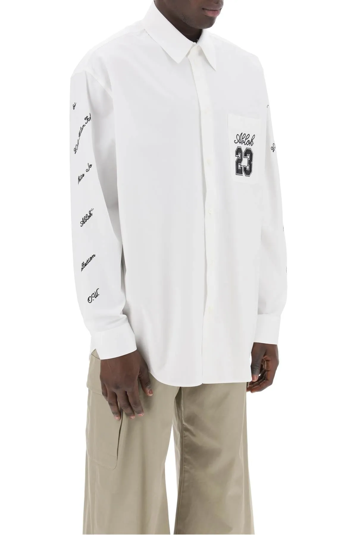"oversized shirt with