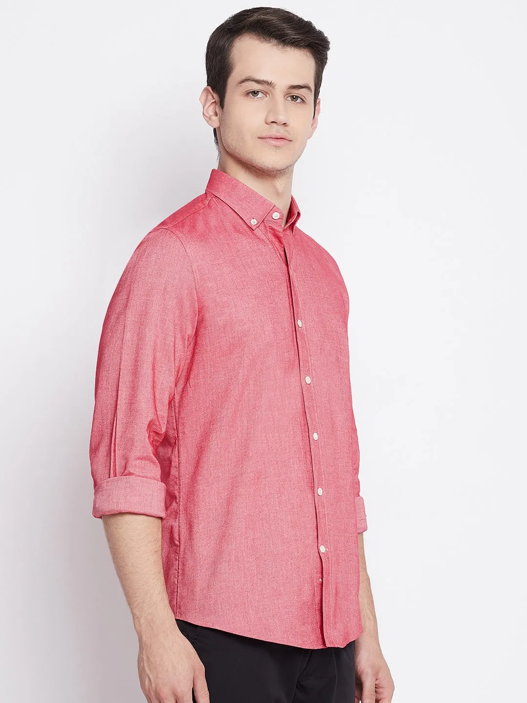 Radical Red Oxford Cotton Shirt