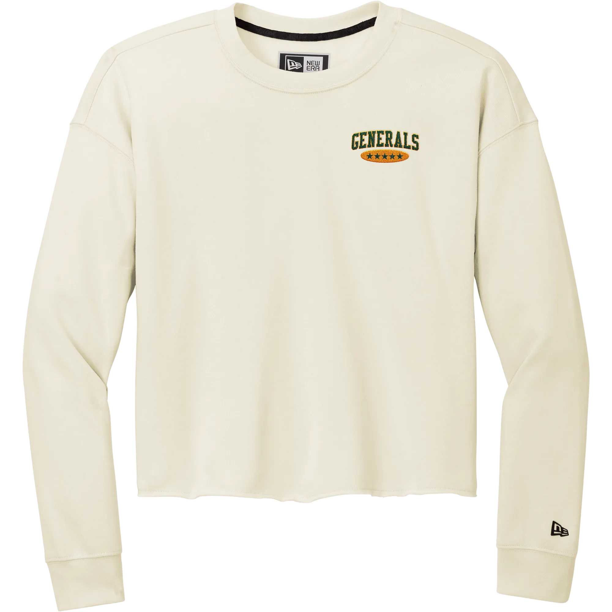 Red Bank Generals New Era Ladies Tri-Blend Fleece Crop Crew