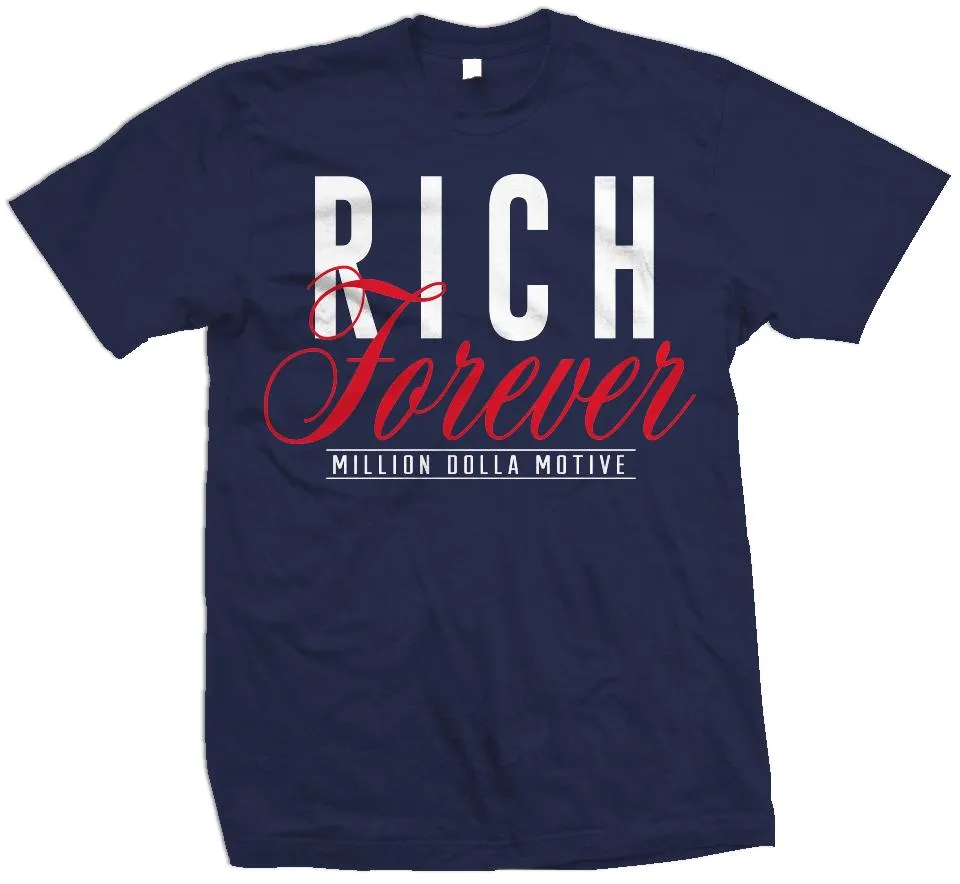 Rich Forever - Navy T-Shirt