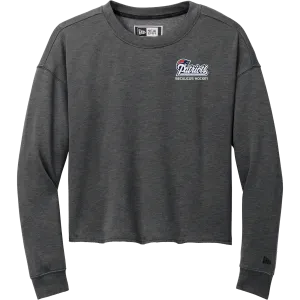 Secaucus Patriots New Era Ladies Tri-Blend Fleece Crop Crew