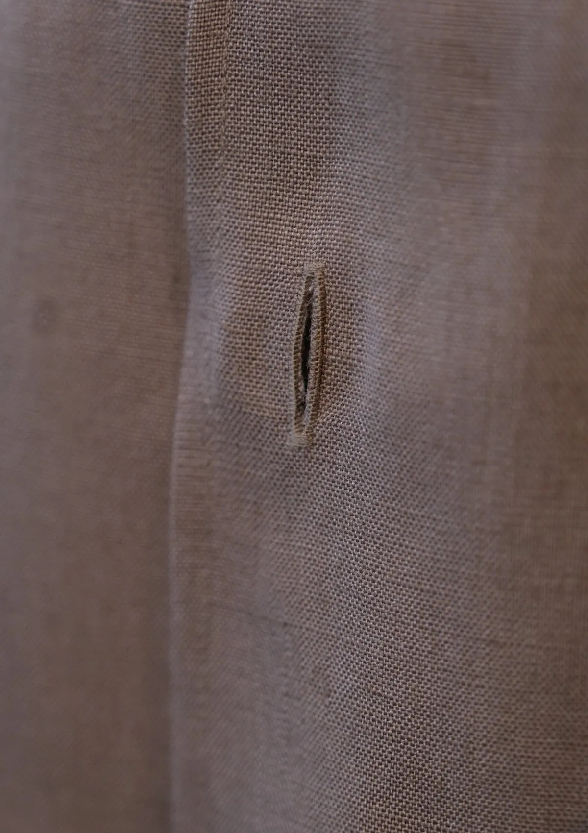 Short Sleeve Linen Board Shirt - Clay Brown