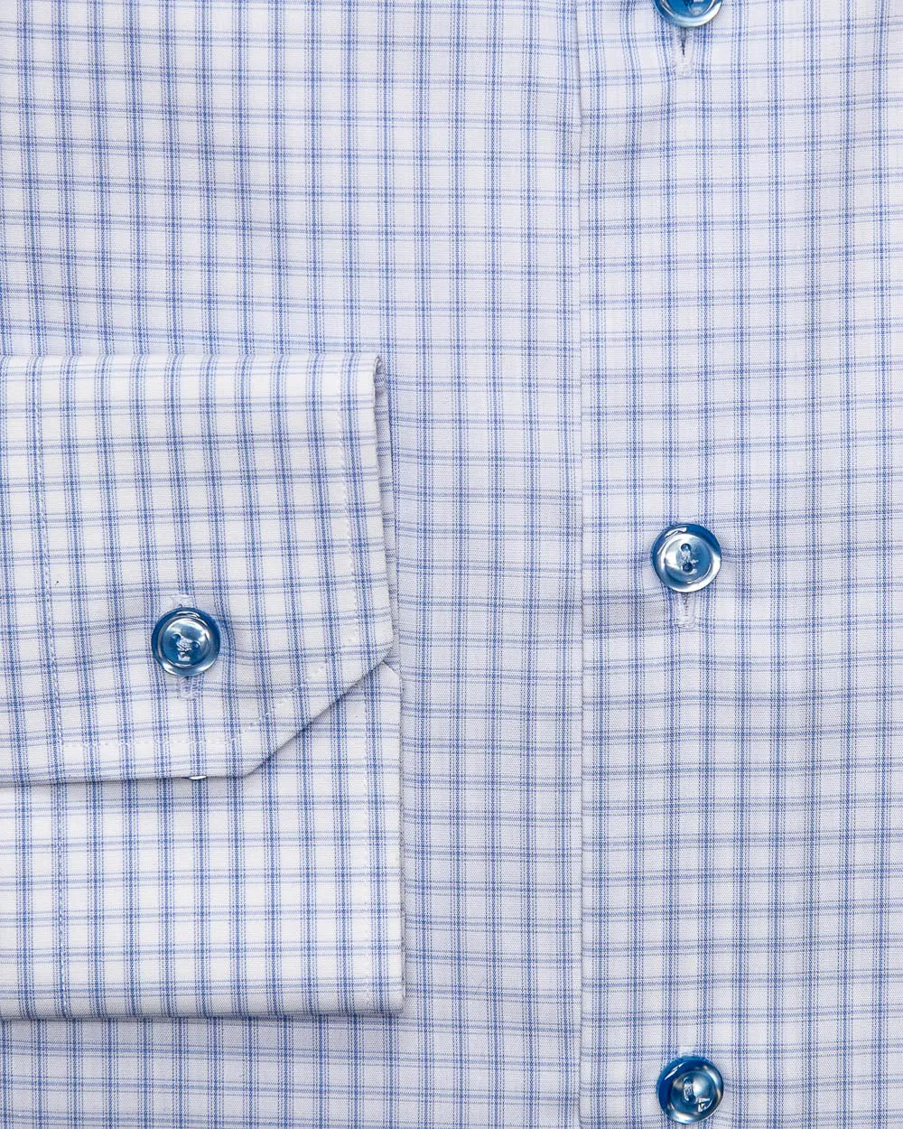 Sky Blue Overcheck Dress Shirt