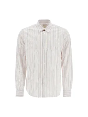 Slim Fit Striped Cotton Shirt