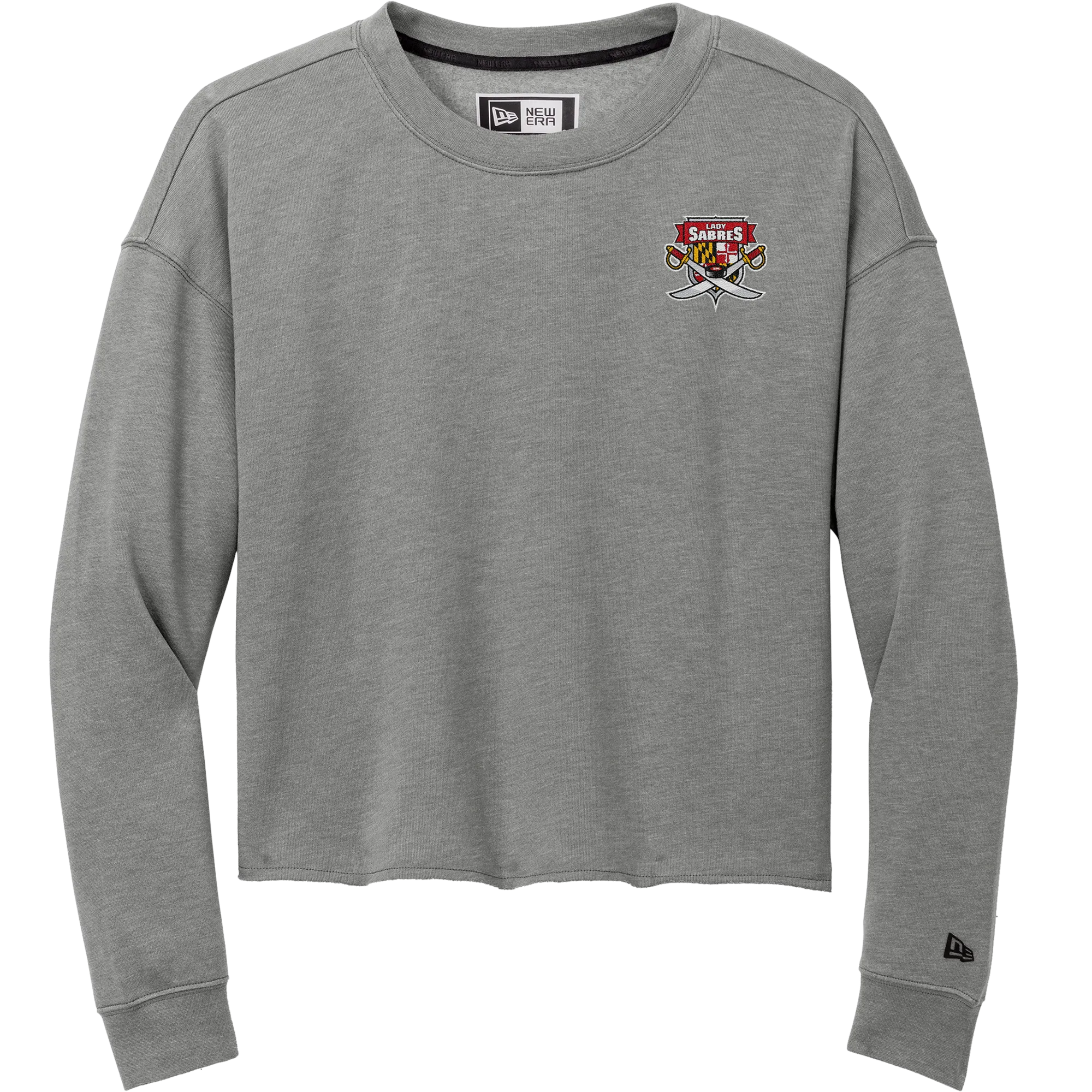 SOMD Lady Sabres New Era Ladies Tri-Blend Fleece Crop Crew