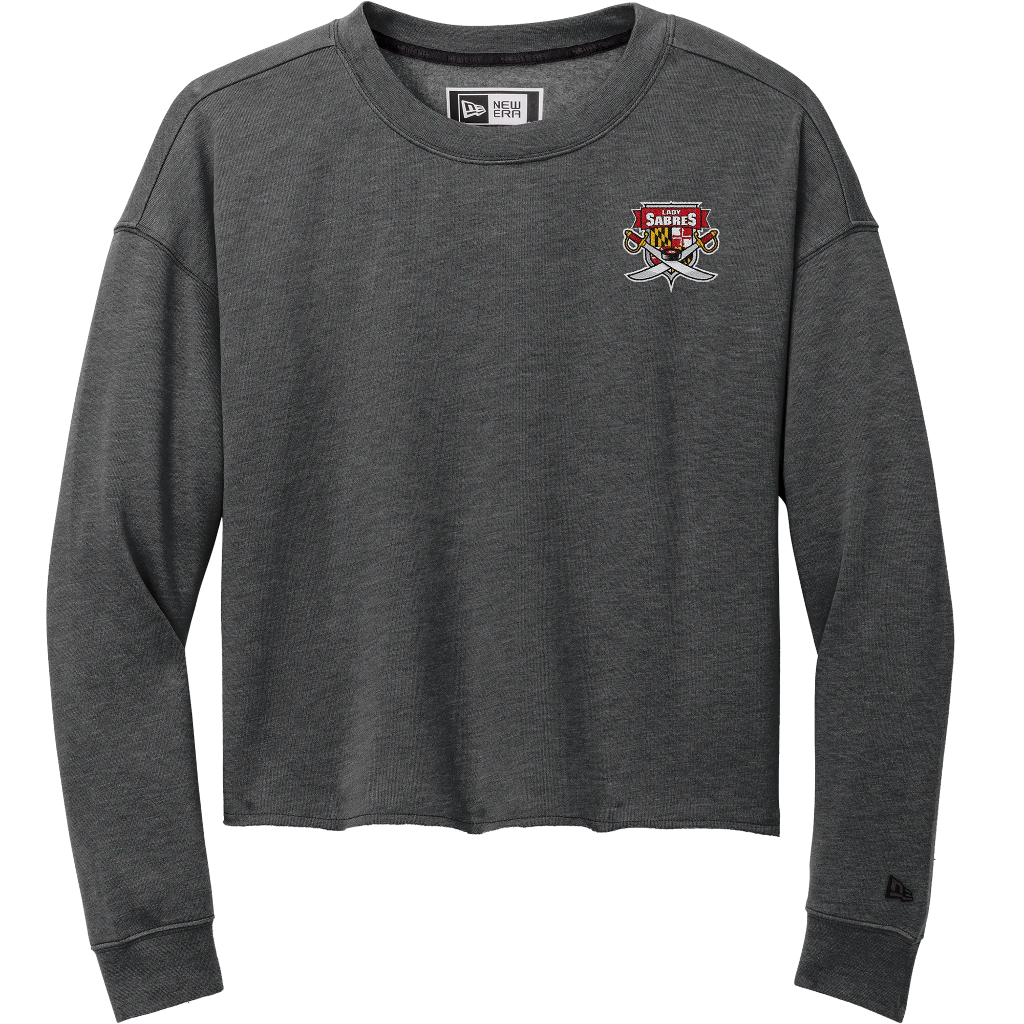 SOMD Lady Sabres New Era Ladies Tri-Blend Fleece Crop Crew