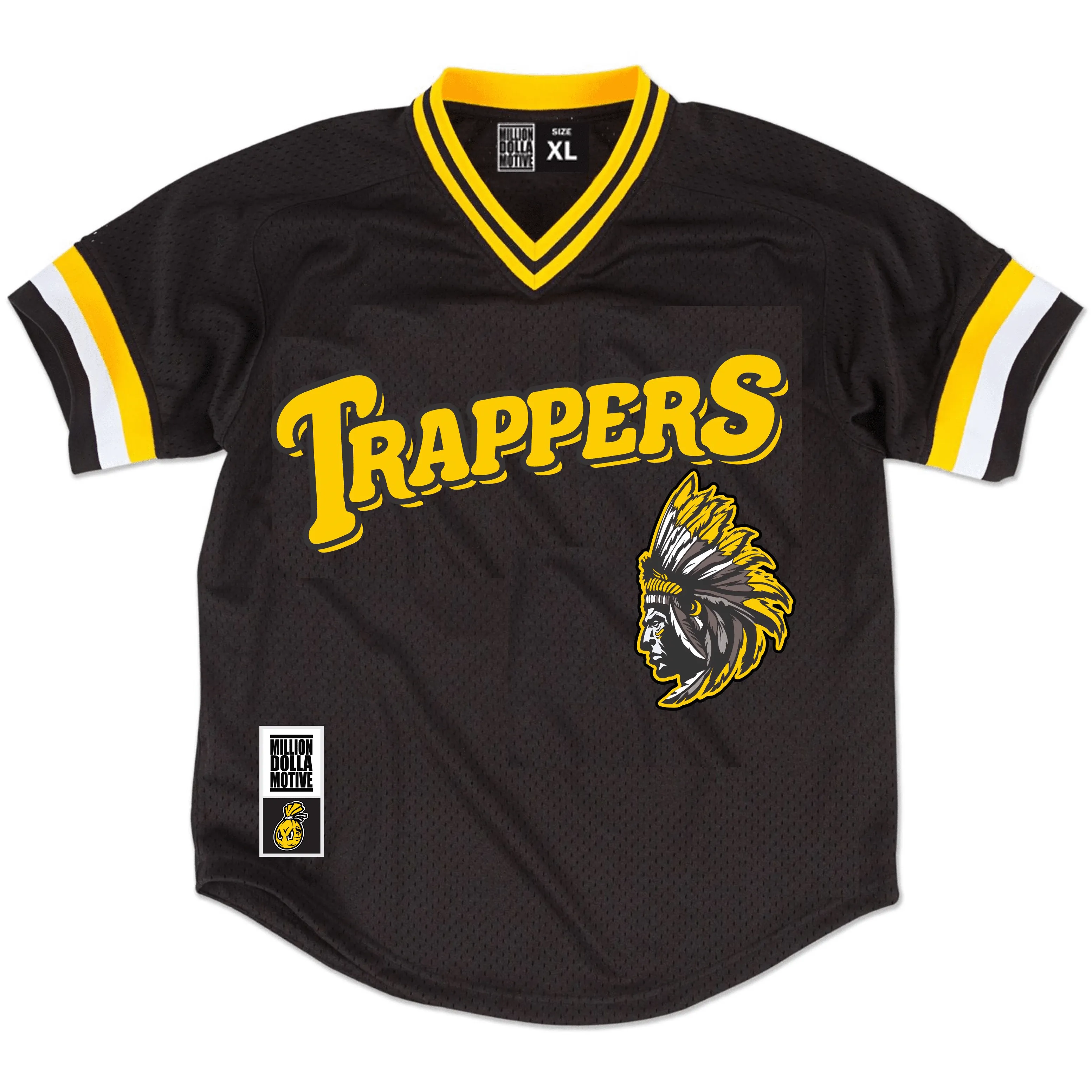 Trappers - Yellow on Black Jersey