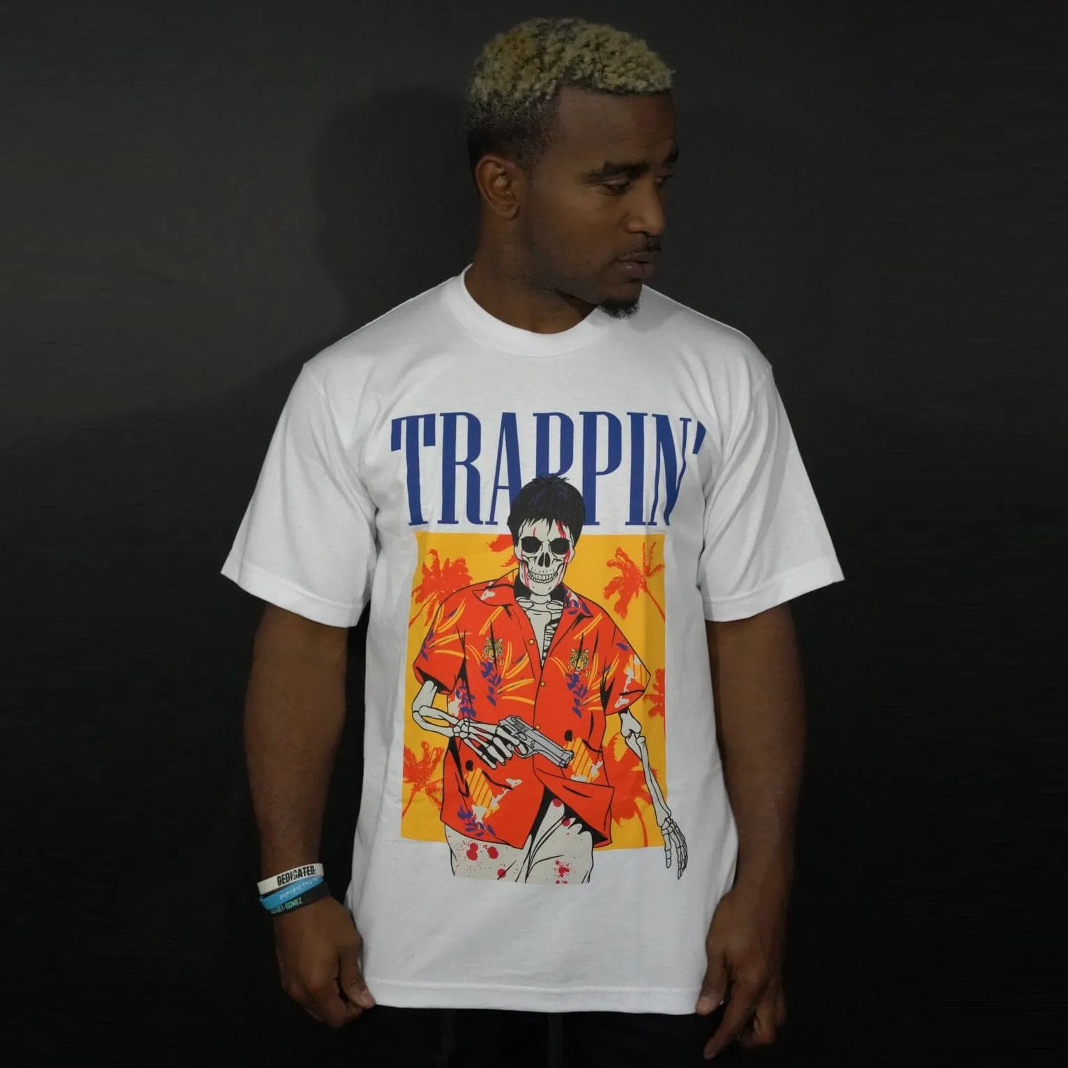 Trappin Skullface - White T-Shirt