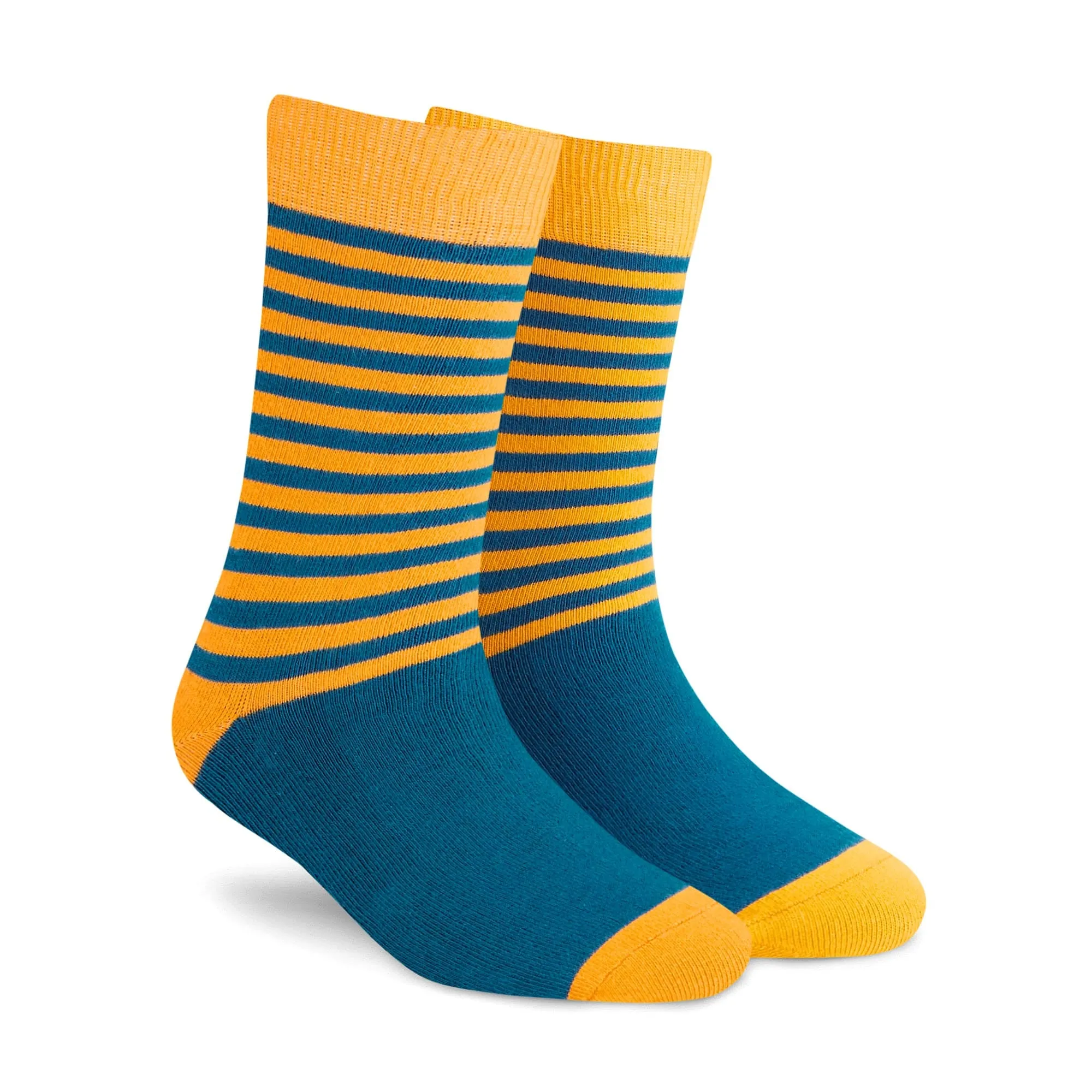 Trendy Stripes Crew Socks - Unisex 3-Pack for a Modern Look