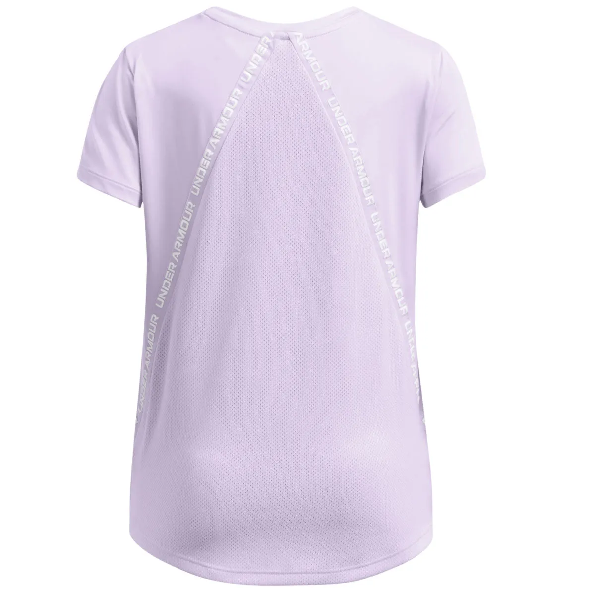 Under Armour Knockout Short Sleeve Tee - Girls - Salt Purple/White