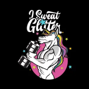Unicorn I Sweat Glitter