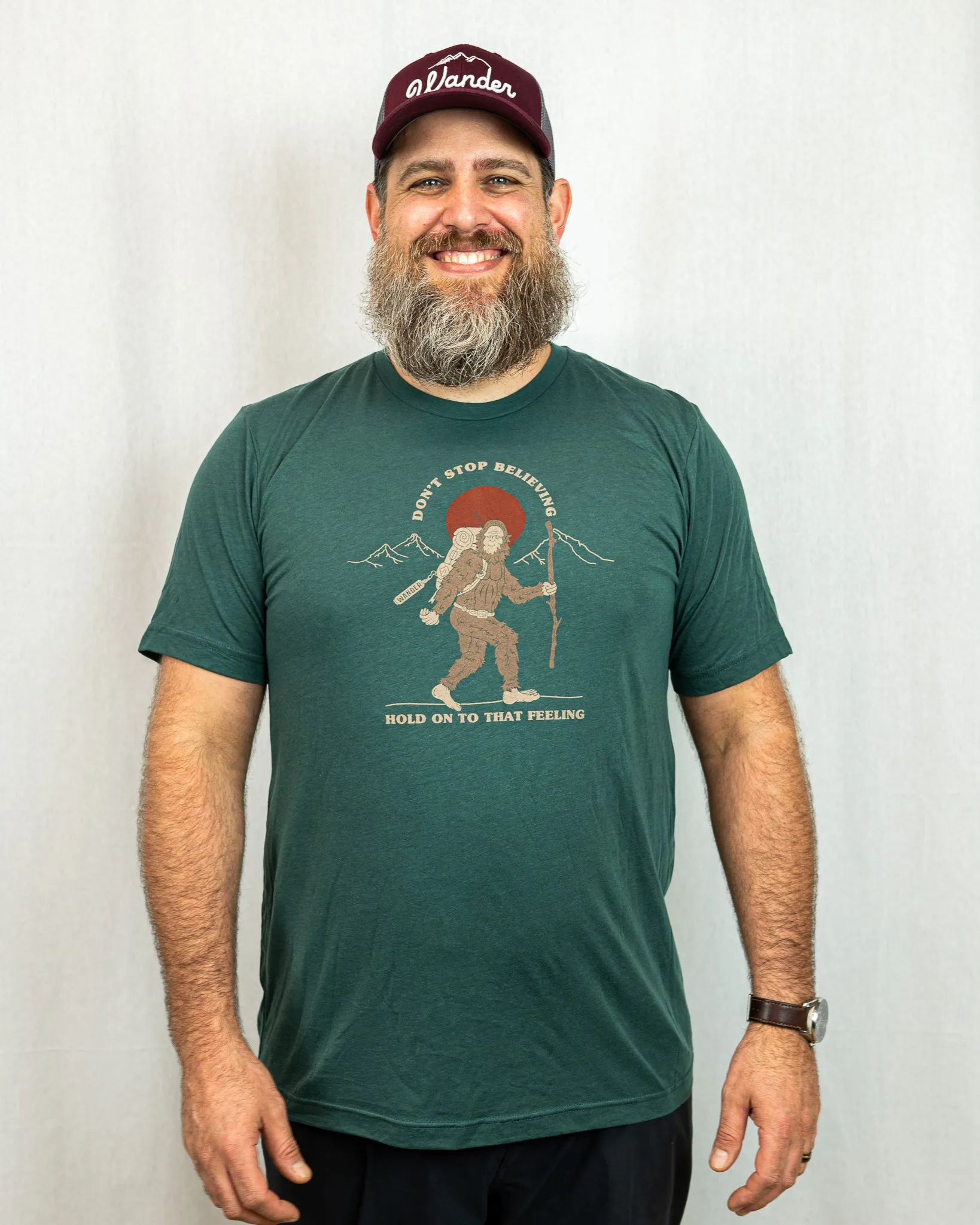 Unisex Don't Stop Believing SS - Forest