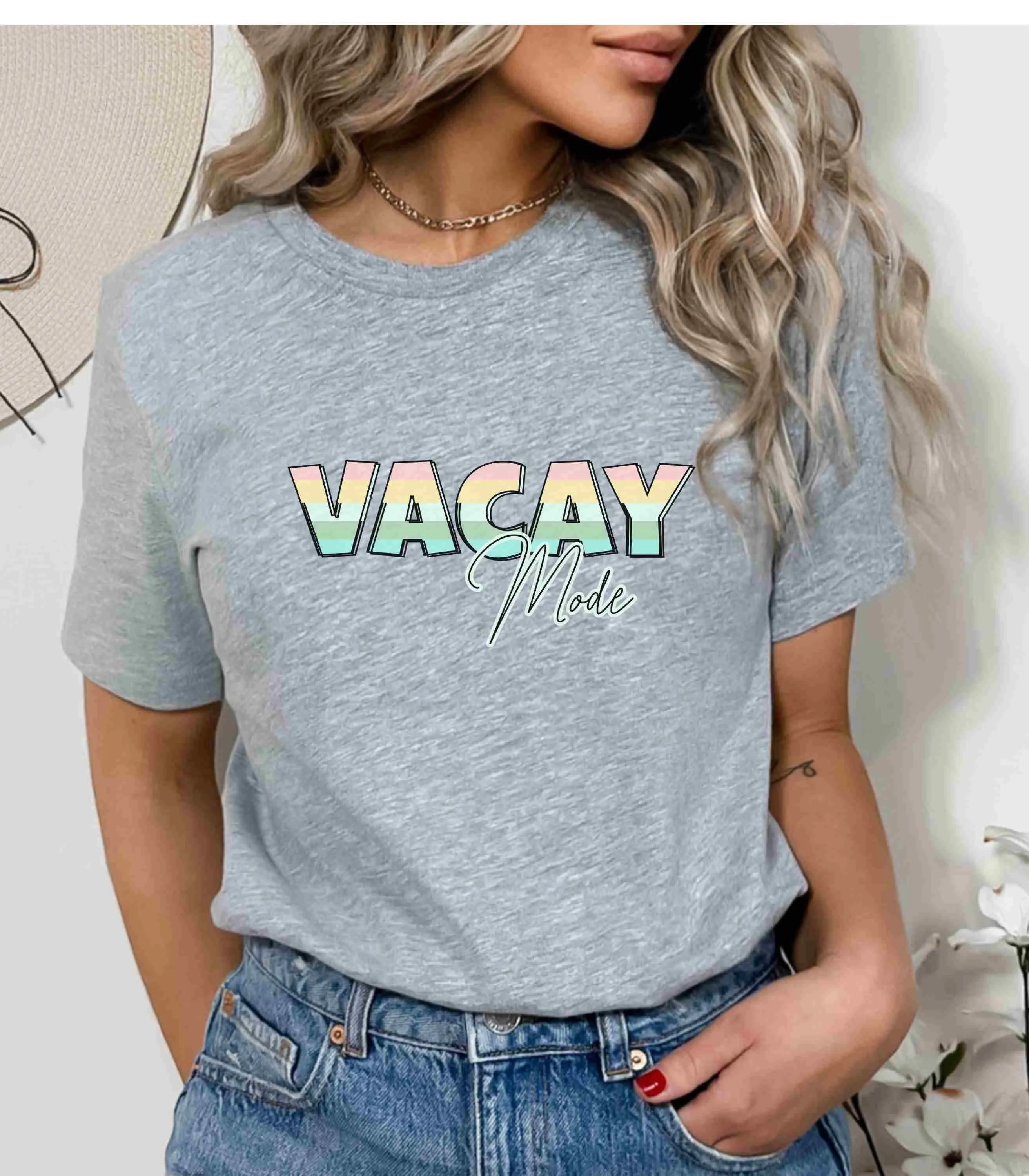 Vacay Mode, Vacation shirt, Travel, Summer Shirt, Vacation Vibes, Beach Vibes