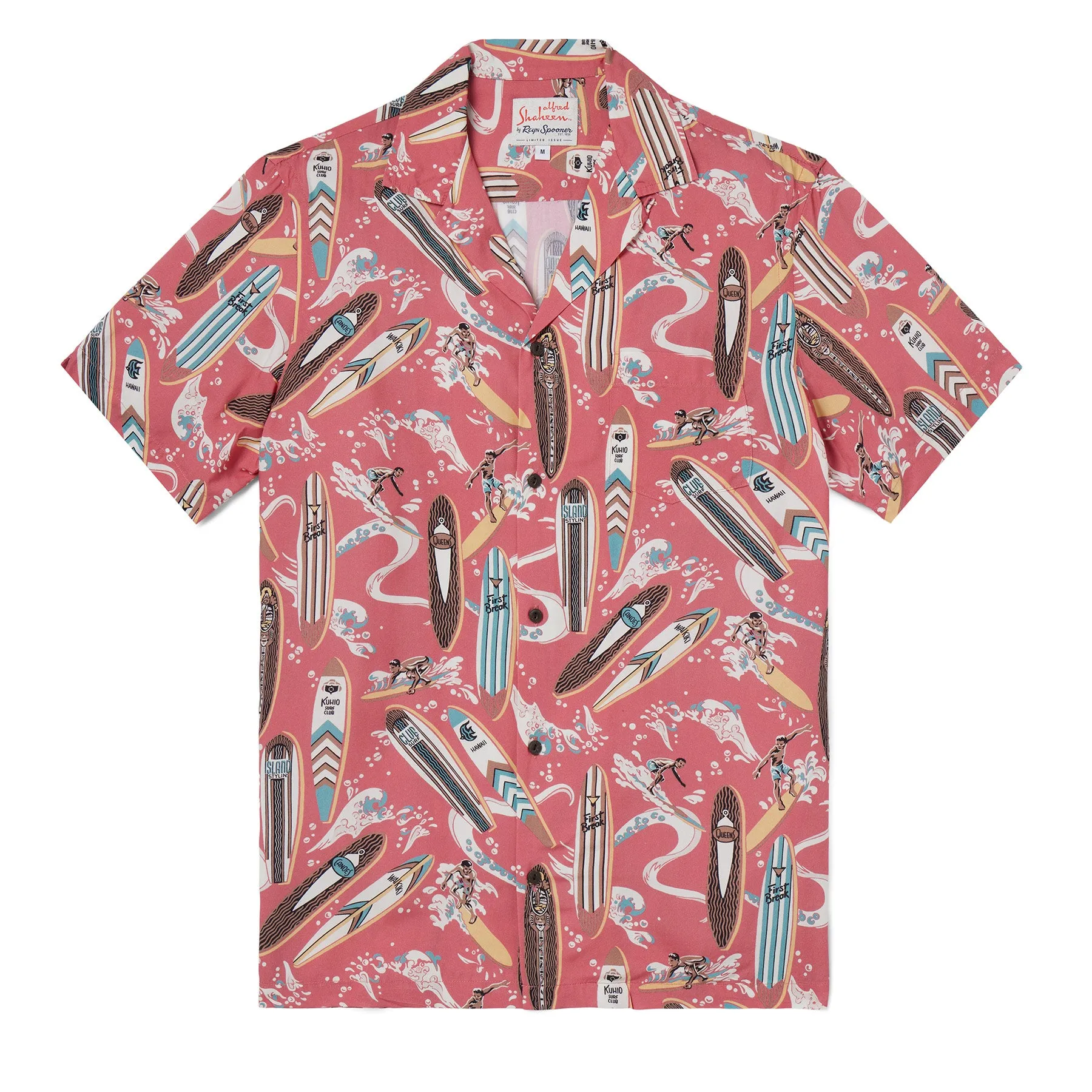 VINTAGE LONGBOARDS CAMP SHIRT / 100% Rayon