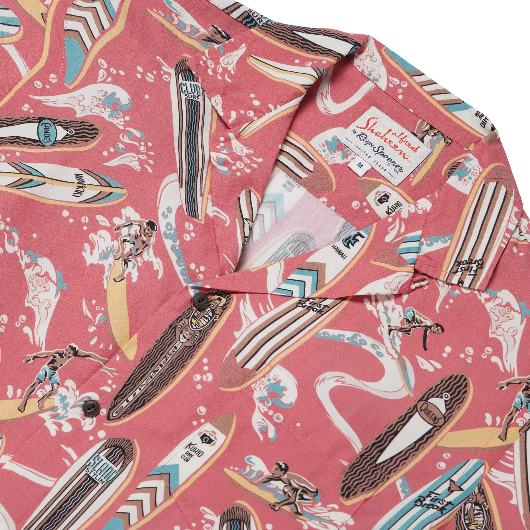 VINTAGE LONGBOARDS CAMP SHIRT / 100% Rayon