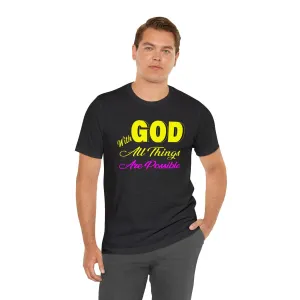 Walk in Faith | With God All Things Are Possible Hoodie | Trust in God T-Shirt | Spread Hope and Motivation