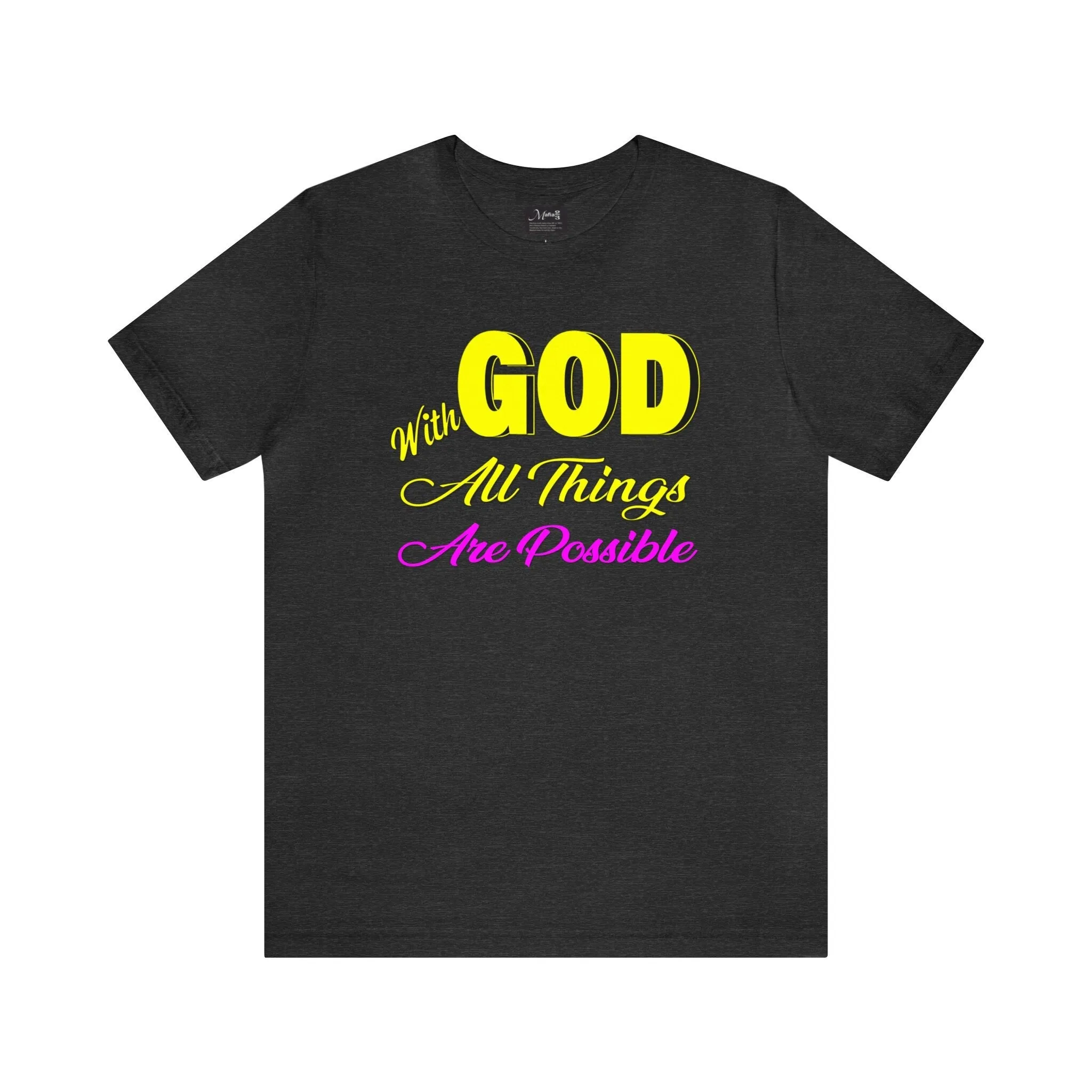 Walk in Faith | With God All Things Are Possible Hoodie | Trust in God T-Shirt | Spread Hope and Motivation