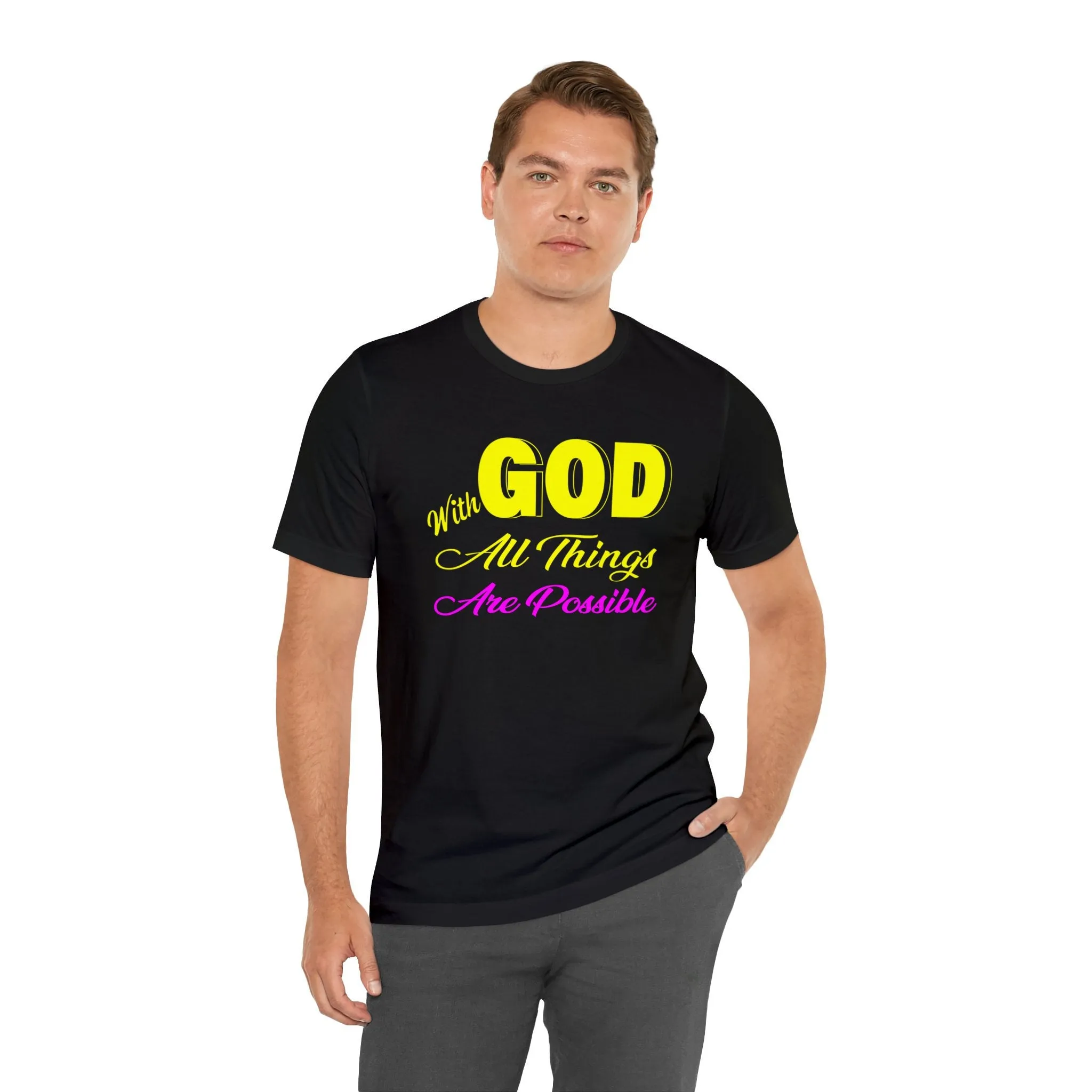 Walk in Faith | With God All Things Are Possible Hoodie | Trust in God T-Shirt | Spread Hope and Motivation