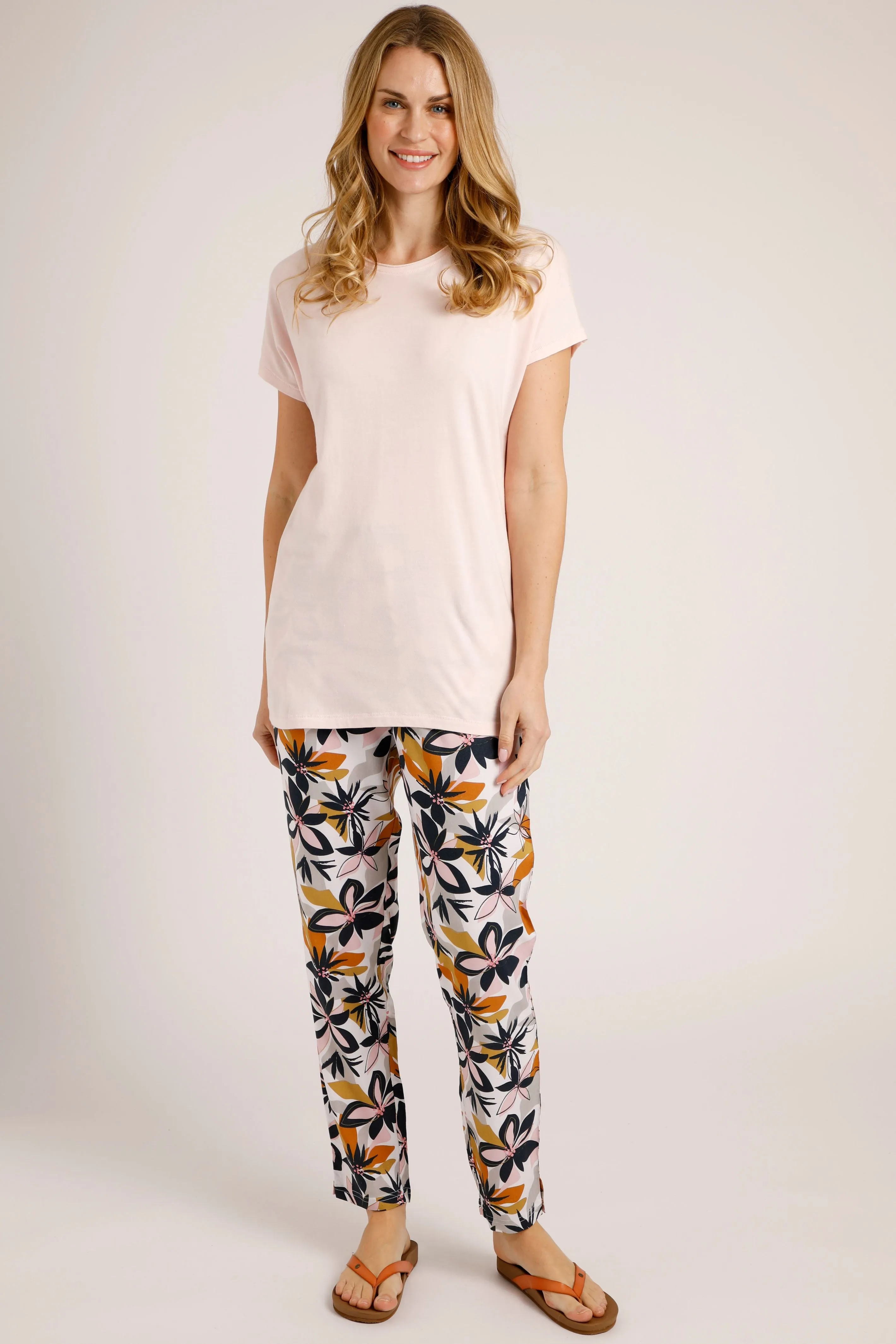 Weird Fish Thirl T-Shirt- Pale Pink