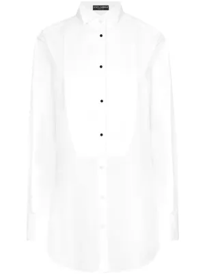White Cotton Poplin Classic Shirt
