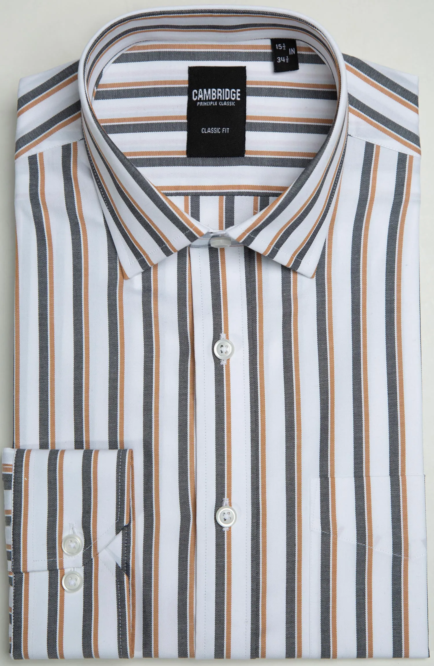White/Black Formal Cotton Shirt