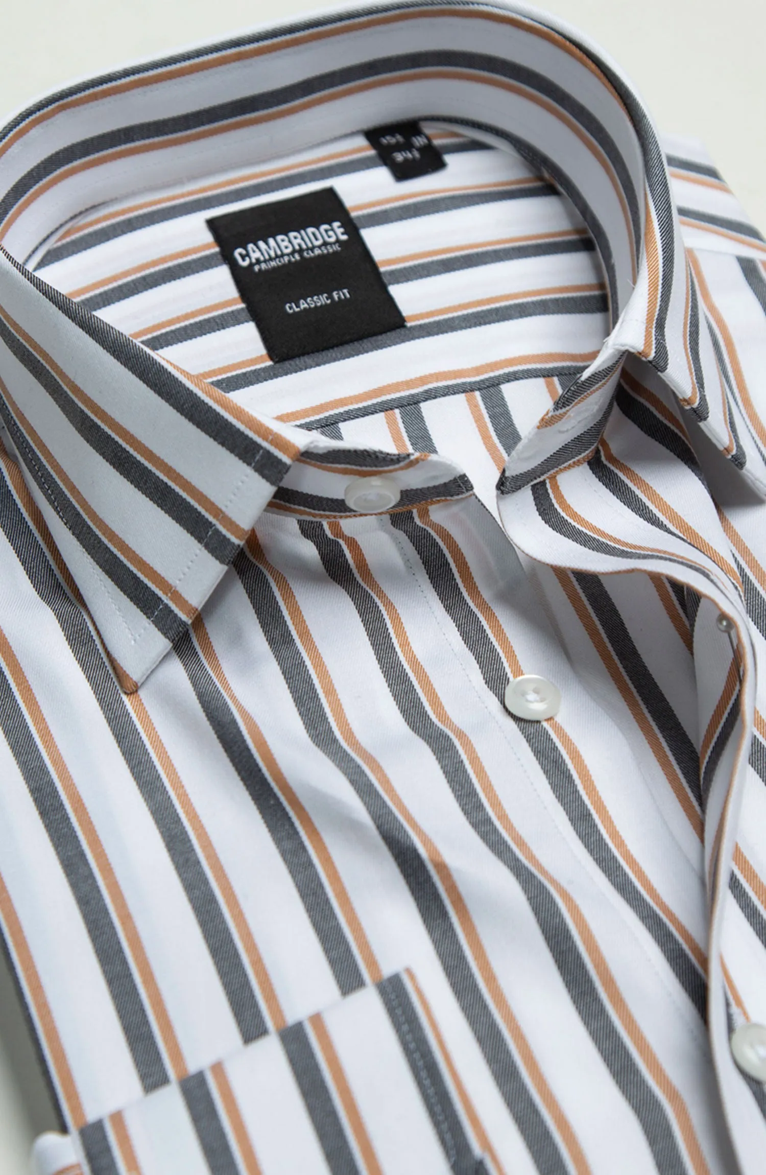 White/Black Formal Cotton Shirt