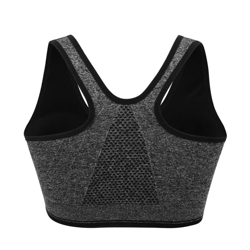 Women's Yoga Zipper Bra