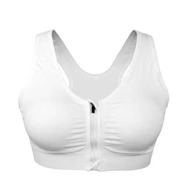 Women's Yoga Zipper Bra