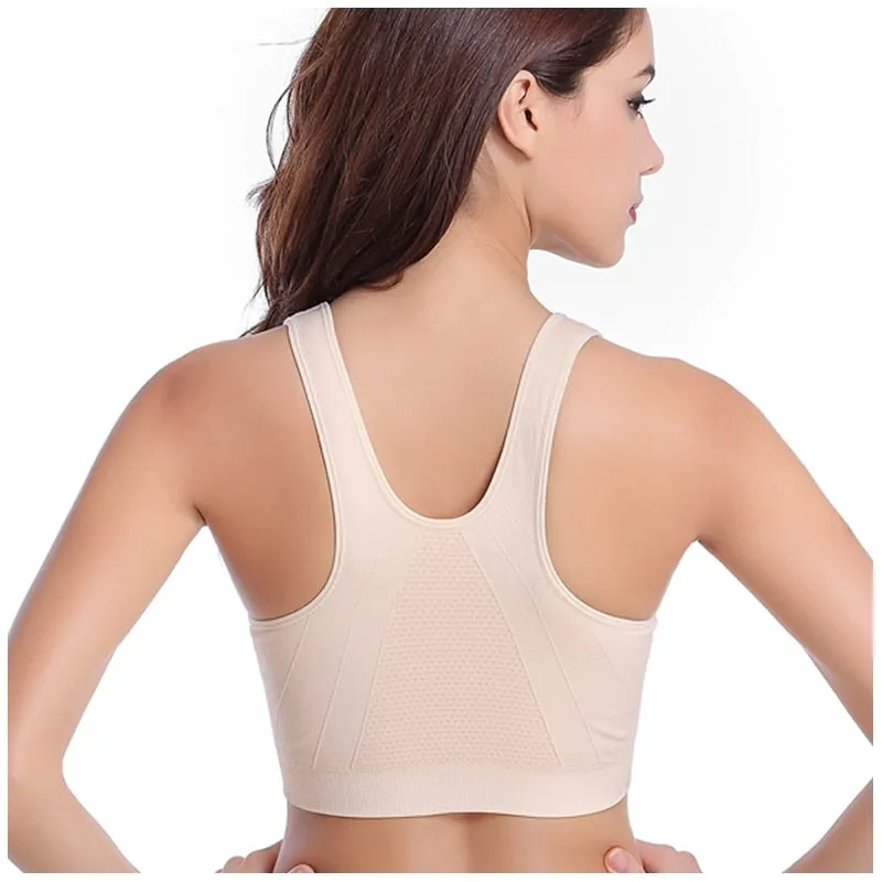 Women's Yoga Zipper Bra