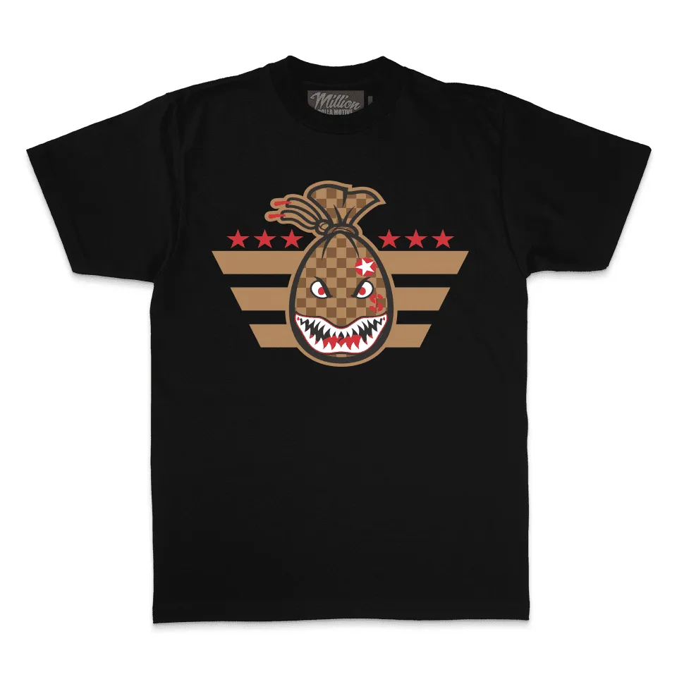 WWII Mouth Money Bag - Black T-Shirt
