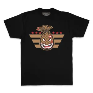 WWII Mouth Money Bag - Black T-Shirt