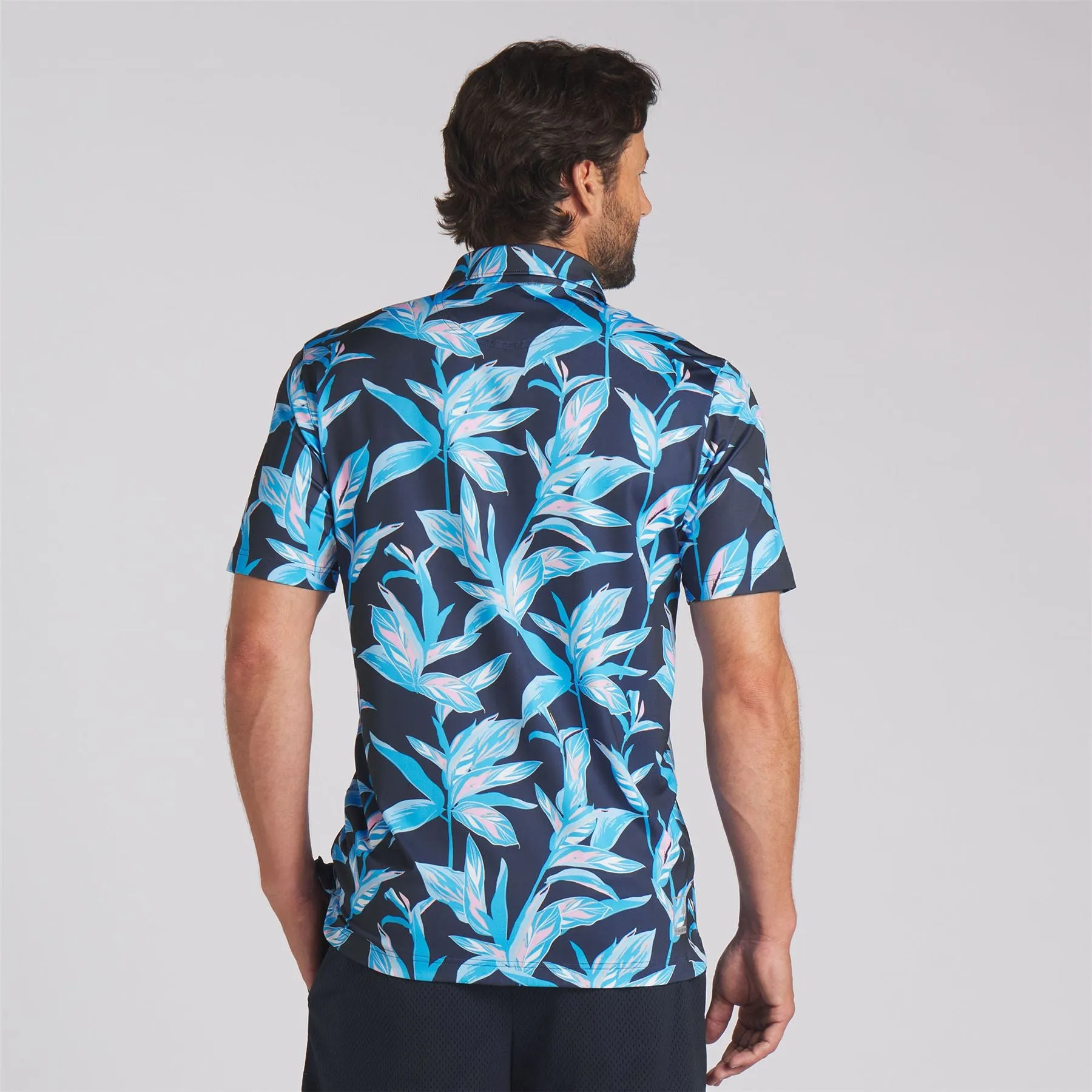 X PTC Floral Polo Deep Navy/Regal Blue - SS24