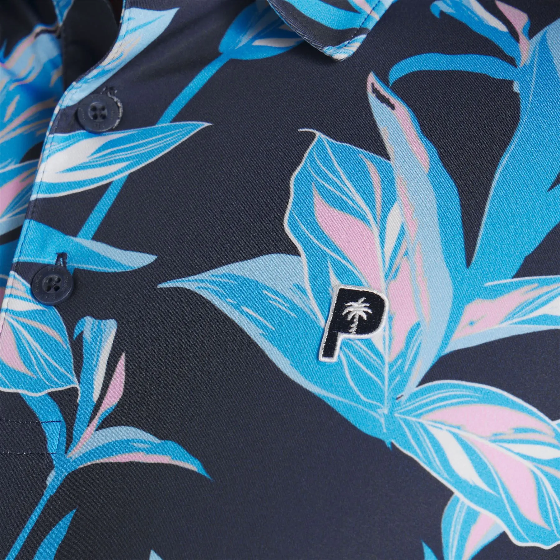 X PTC Floral Polo Deep Navy/Regal Blue - SS24