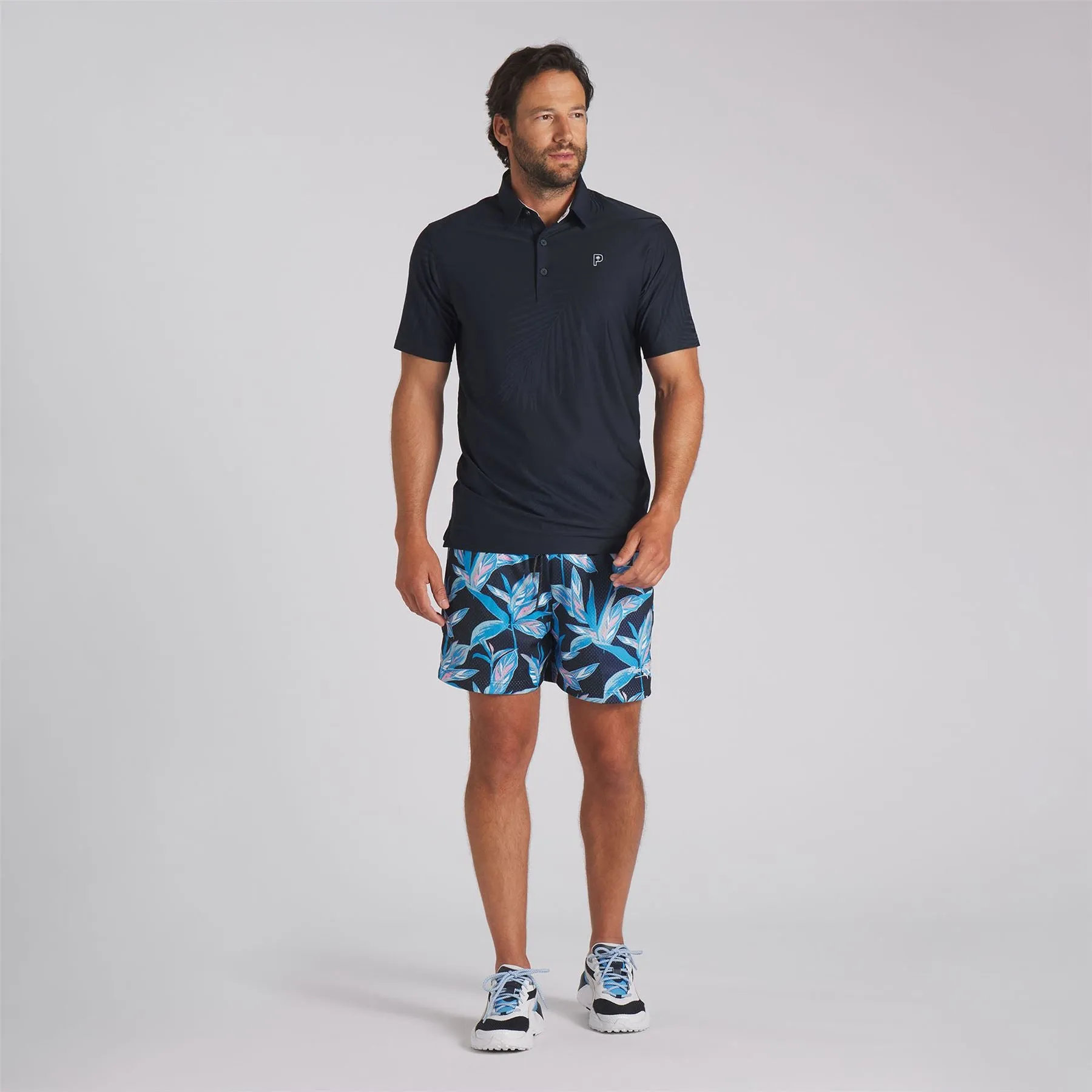 X PTC Jacquard Polo Deep Navy - SS24